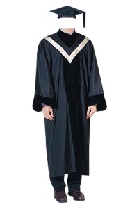 網上訂購中大藥劑学士畢業袍 披肩長袍 畢業袍生產商DA297 側面照